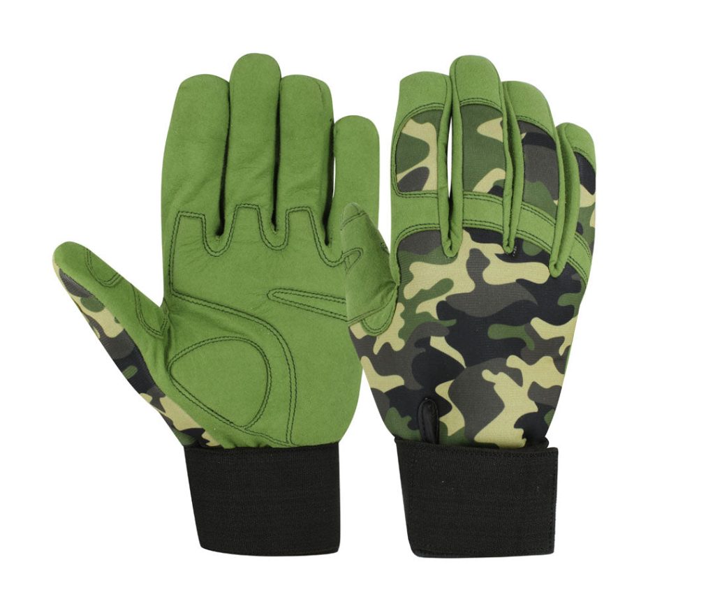PVC Grip Camo Gloves