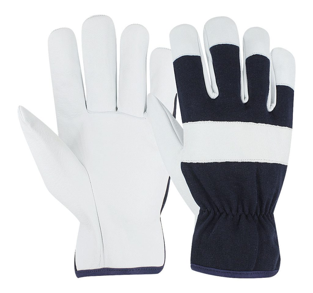 Goatskin & Cotton Fabric Gloves
