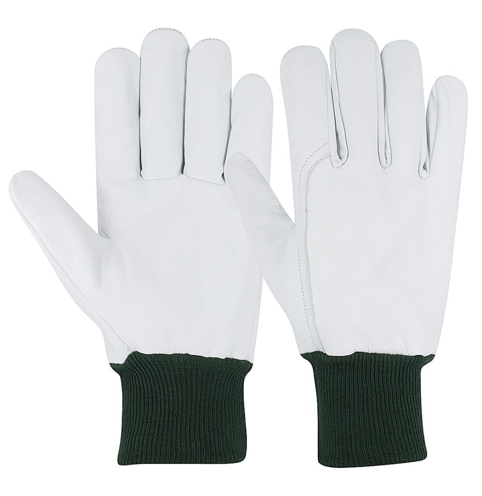 Knitted Cuff Leather Driving gloves