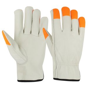 Polyester Fabric Finger Tips Driving Gloves
