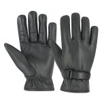 Black Leather Driving Gloves