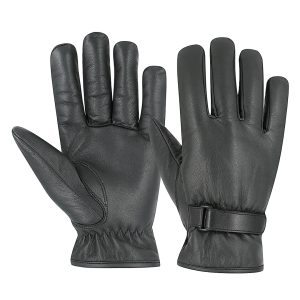 Black Leather Driving Gloves