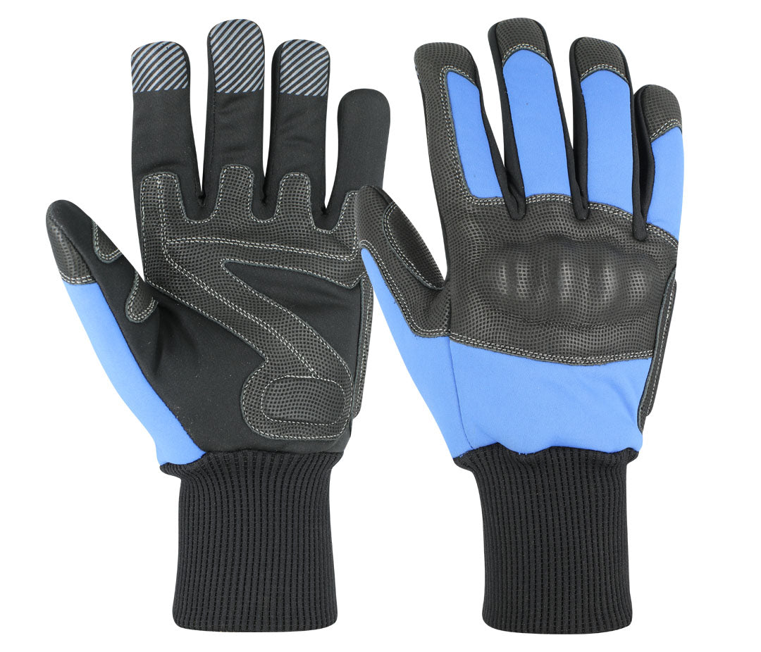 Non Slip Silicon & Cowhide Digital Leather Mechanic Gloves
