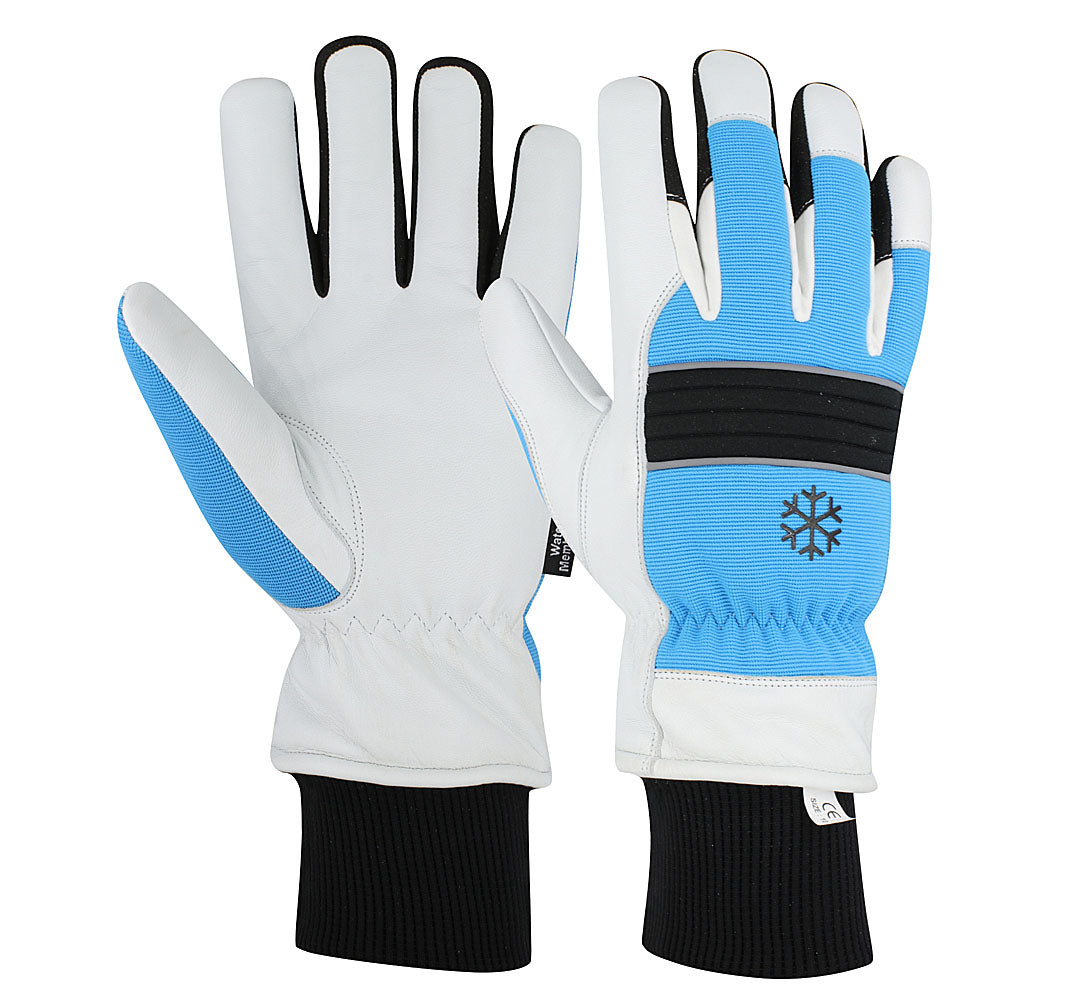Inside Fleece Lined Leather Mechanics Gloves