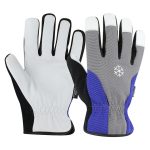 CE Mark Leather Mechanics Gloves