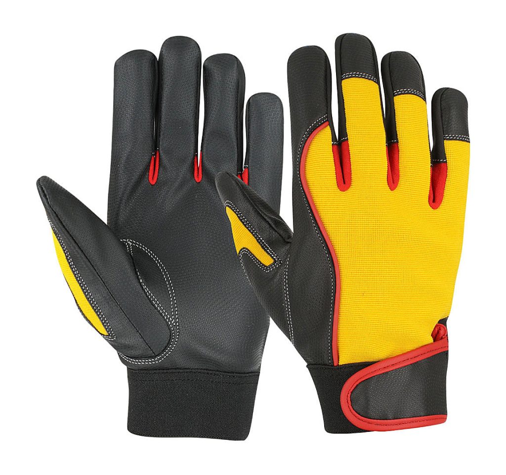 High Quality Digital PU leather Mechanics Gloves