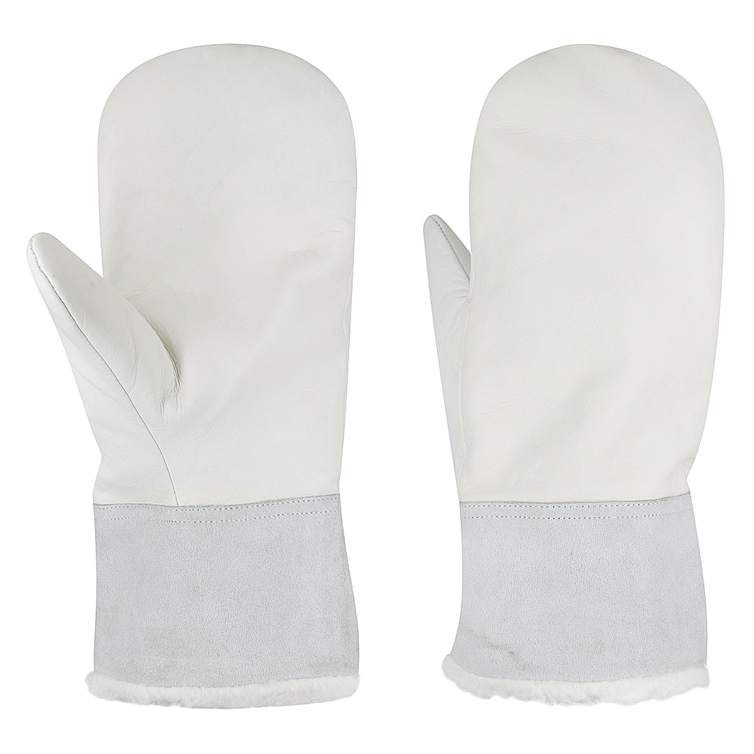 Leather Cuff Mittens